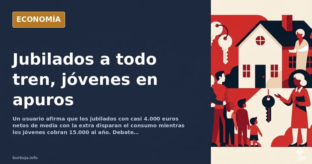 «Los jubilados disparan el consumo mientras los jóvenes no llegan a fin de mes»