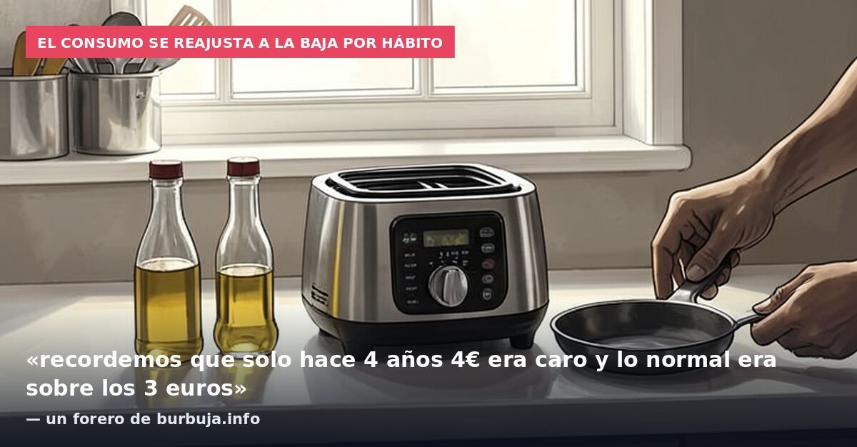 El consumo se reajusta a la baja por hábito: «recordemos que solo hace 4 años 4€ era caro y lo normal era sobre los 3 euros» — un forero de burbuja.info