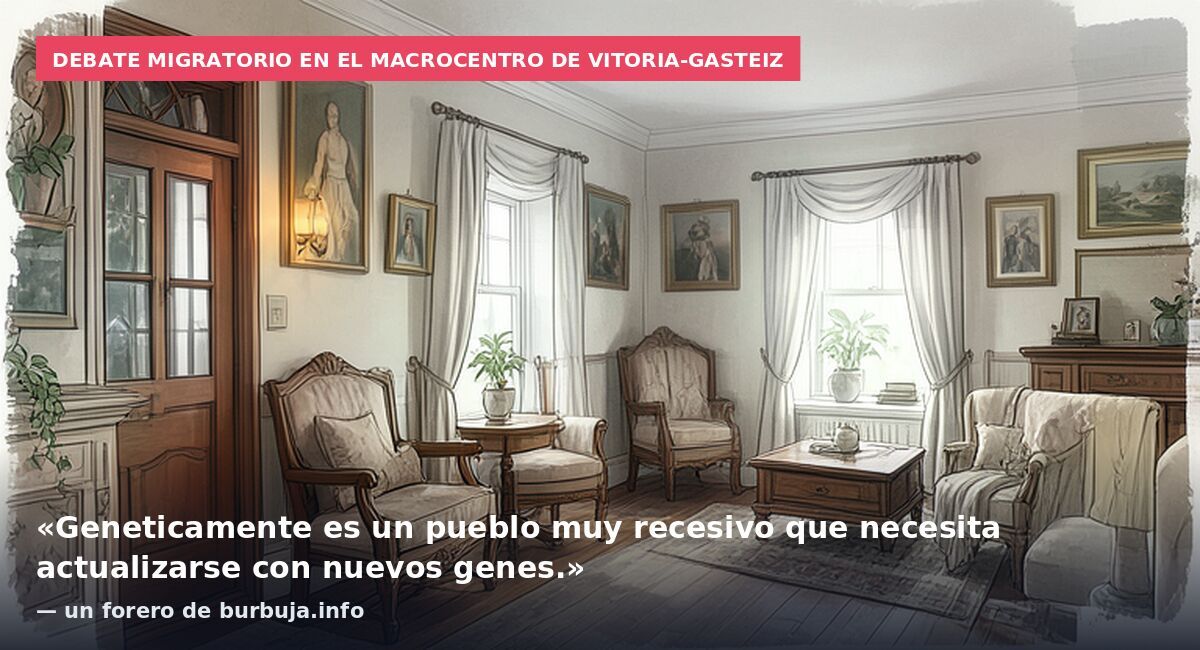Debate migratorio en el macrocentro de Vitoria-Gasteiz: «Geneticamente es un pueblo muy recesivo que necesita actualizarse con nuevos genes.» — un forero de burbuja.info