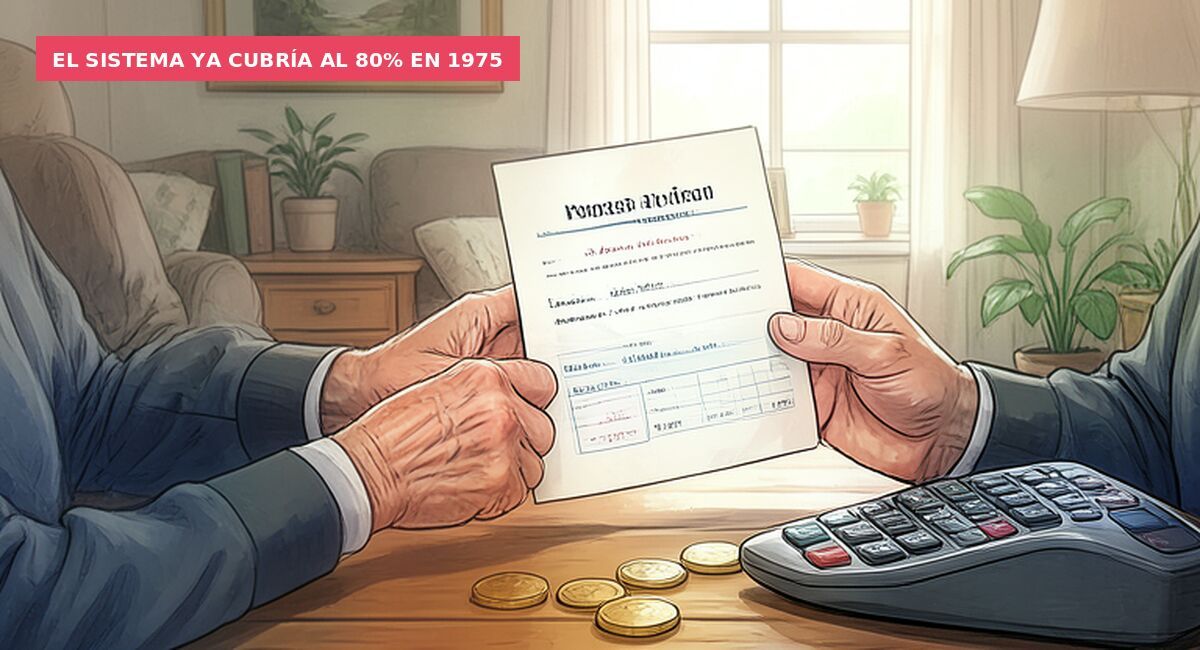 El sistema ya cubría al 80% en 1975