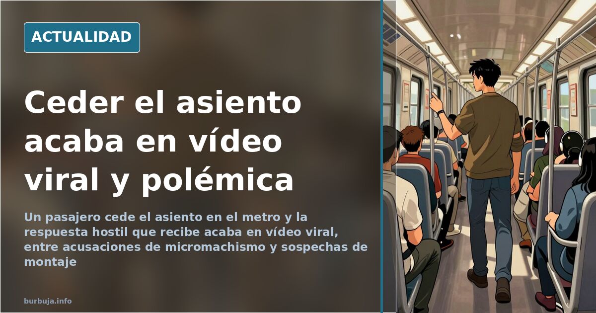 Ceder el asiento a una mujer: de cortesía a vídeo viral