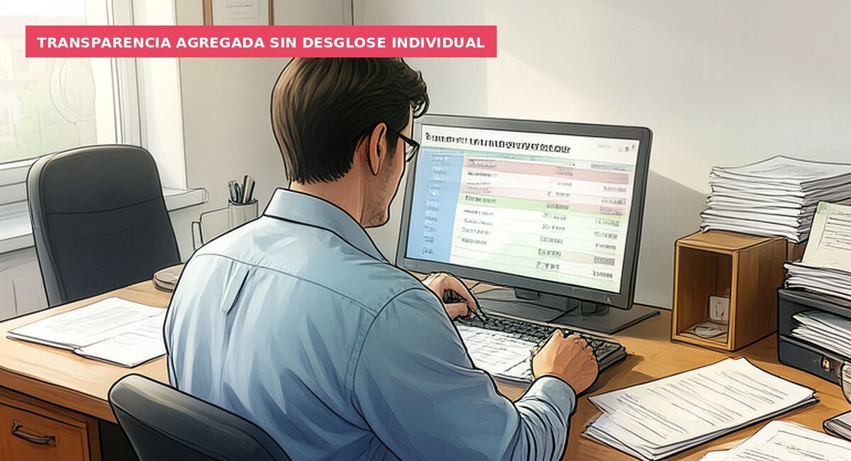 Transparencia agregada sin desglose individual