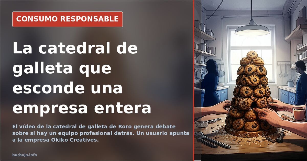 Catedral de Notre Dame reproducida con galletas y glaseado sobre una mesa, con torres y arbotantes de repostería