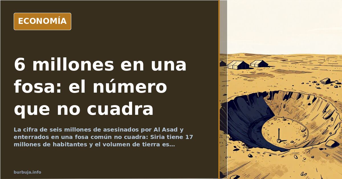 El bulo de los 6 millones en una fosa común en Siria