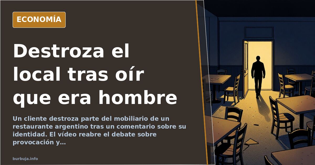 Un cliente destroza un restaurante en Argentina tras un comentario