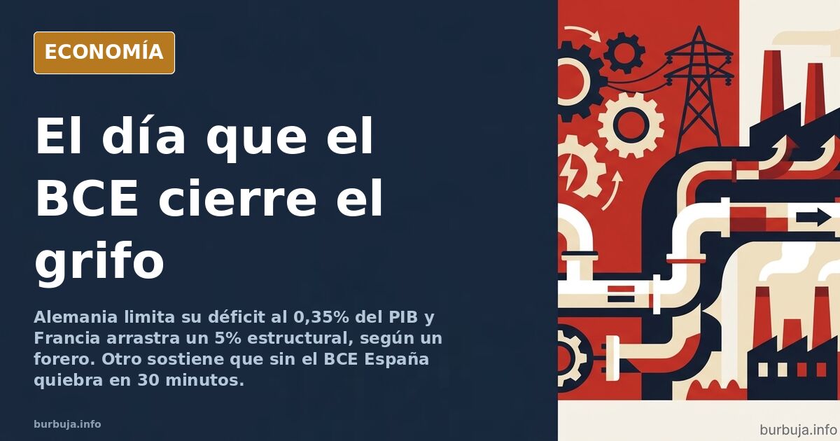 Ilustración editorial de un grifo dorado cerrado sobre un mapa de Europa en tonos azul marino