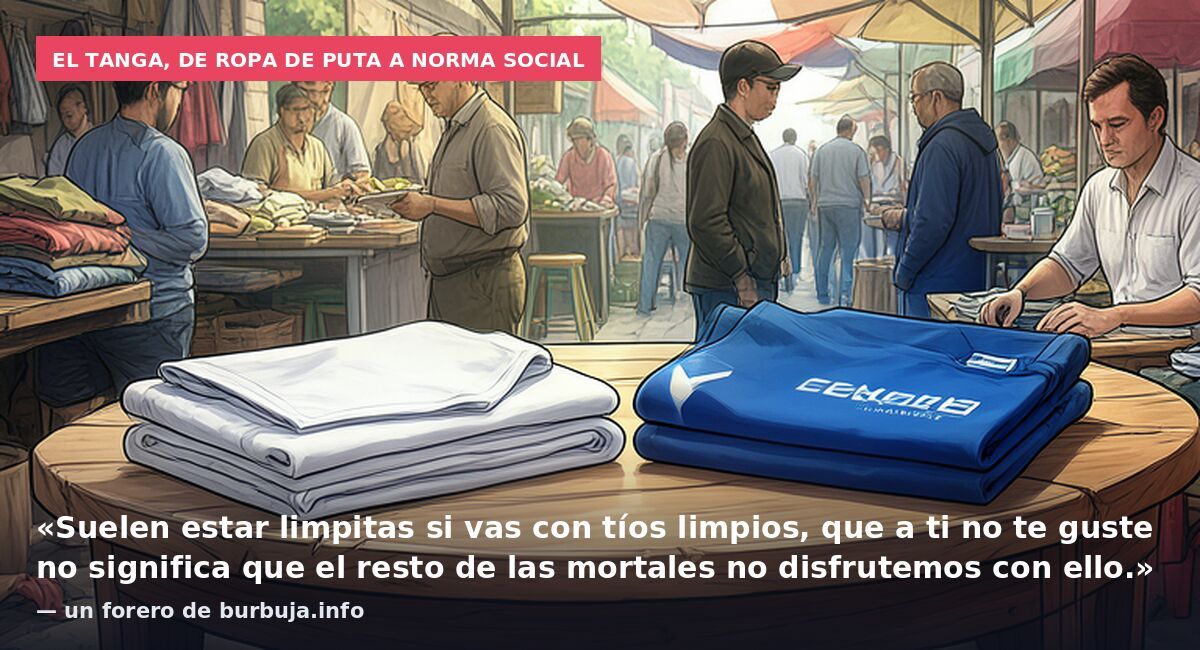 El tanga, de ropa de puta a norma social: «Suelen estar limpitas si vas con tíos limpios, que a ti no te guste no significa que el resto de las mortales no disfrutemos con ello.» — un forero de burbuja.info