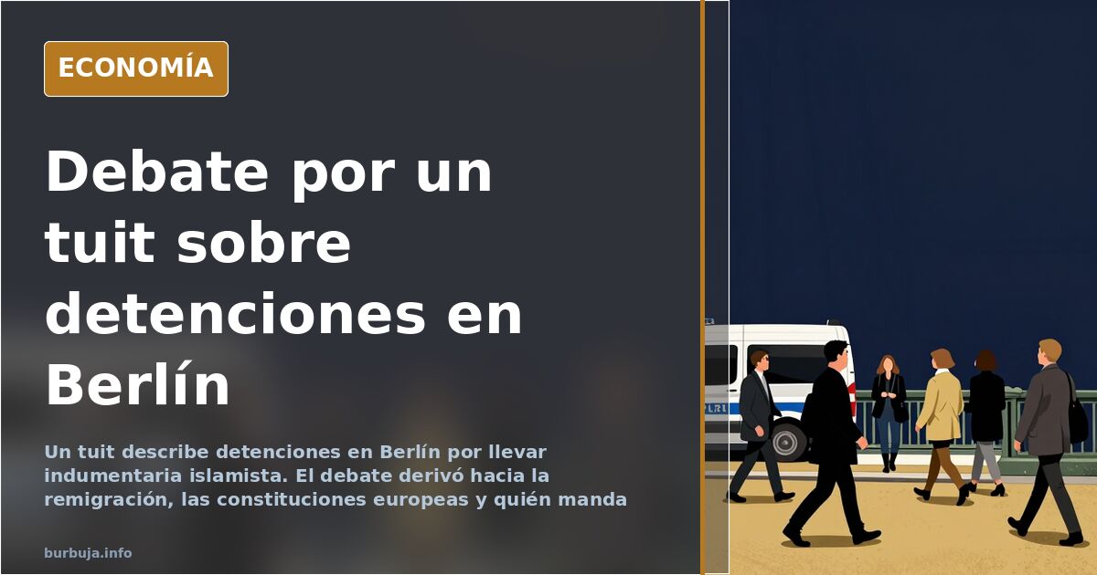 Debate por un tuit sobre detenciones en Berlín