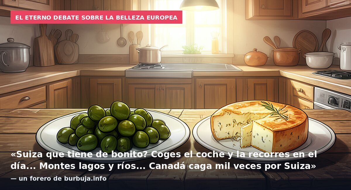 El eterno debate sobre la belleza europea: «Suiza que tiene de bonito? Coges el coche y la recorres en el día... Montes lagos y ríos... Canadá caga mil veces por Suiza» — un forero de burbuja.info