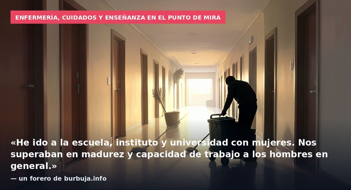Enfermería, cuidados y enseñanza en el punto de mira: «He ido a la escuela, instituto y universidad con mujeres. Nos superaban en madurez y capacidad de trabajo a los hombres en general.» — un forero de burbuja.info