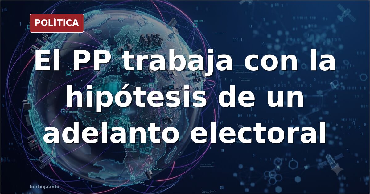 Ilustración editorial de un parlamento con escaños vacíos y una urna electoral en primer plano, símbolo de un posible adelant