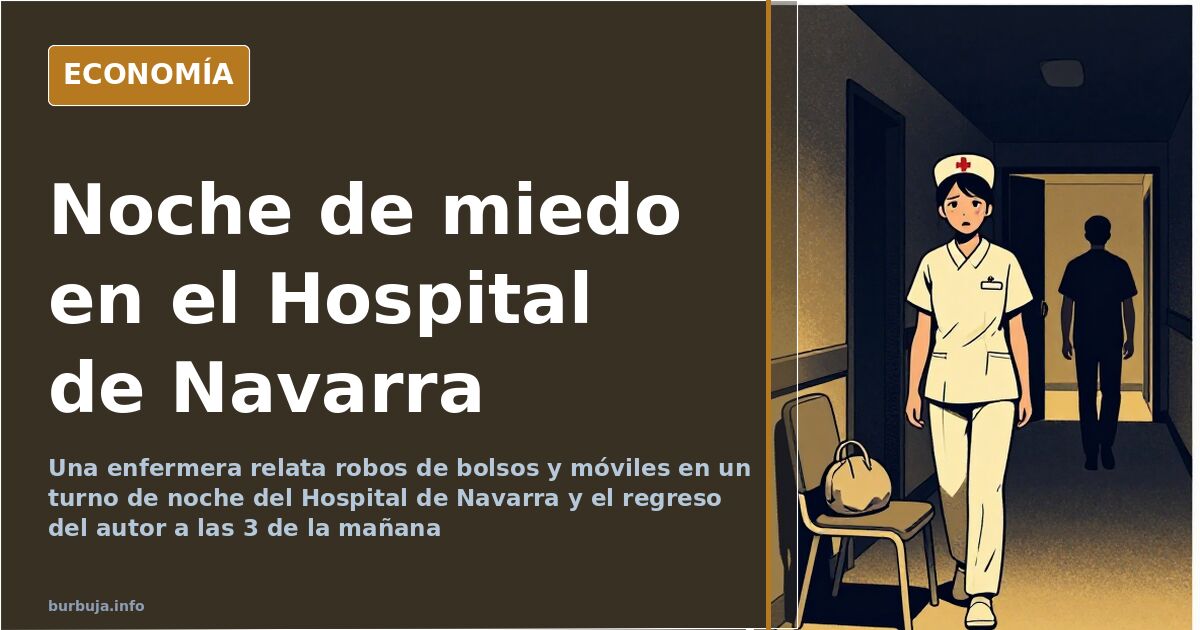 Robos y miedo en el turno de noche del Hospital de Navarra