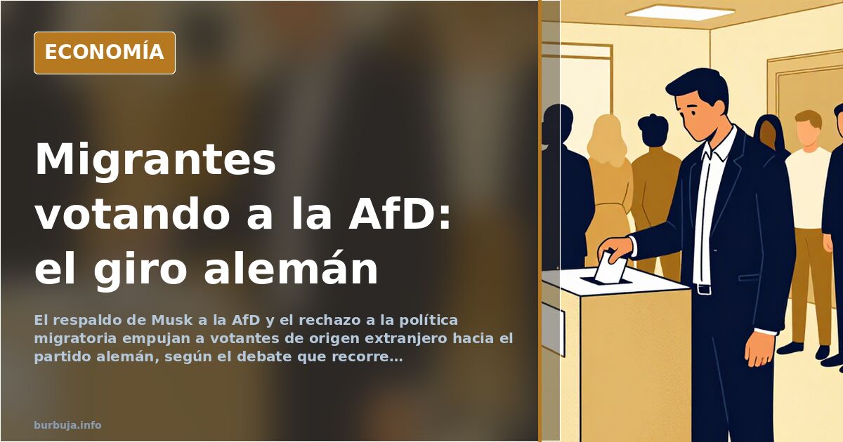 El voto migrante que incomoda al relato alemán