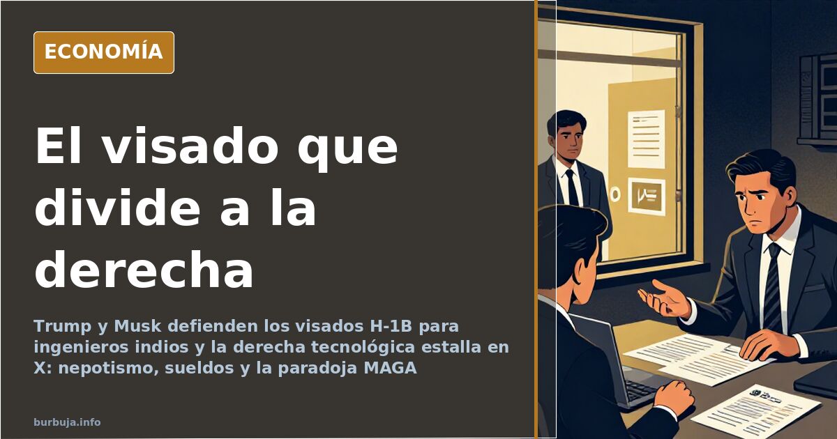 Trump y Musk defienden visados H-1B y X estalla