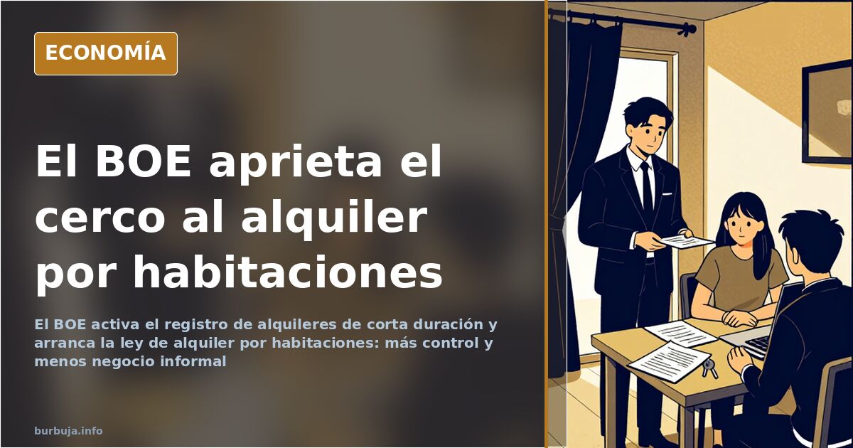 El BOE activa el registro de alquileres de corta duración