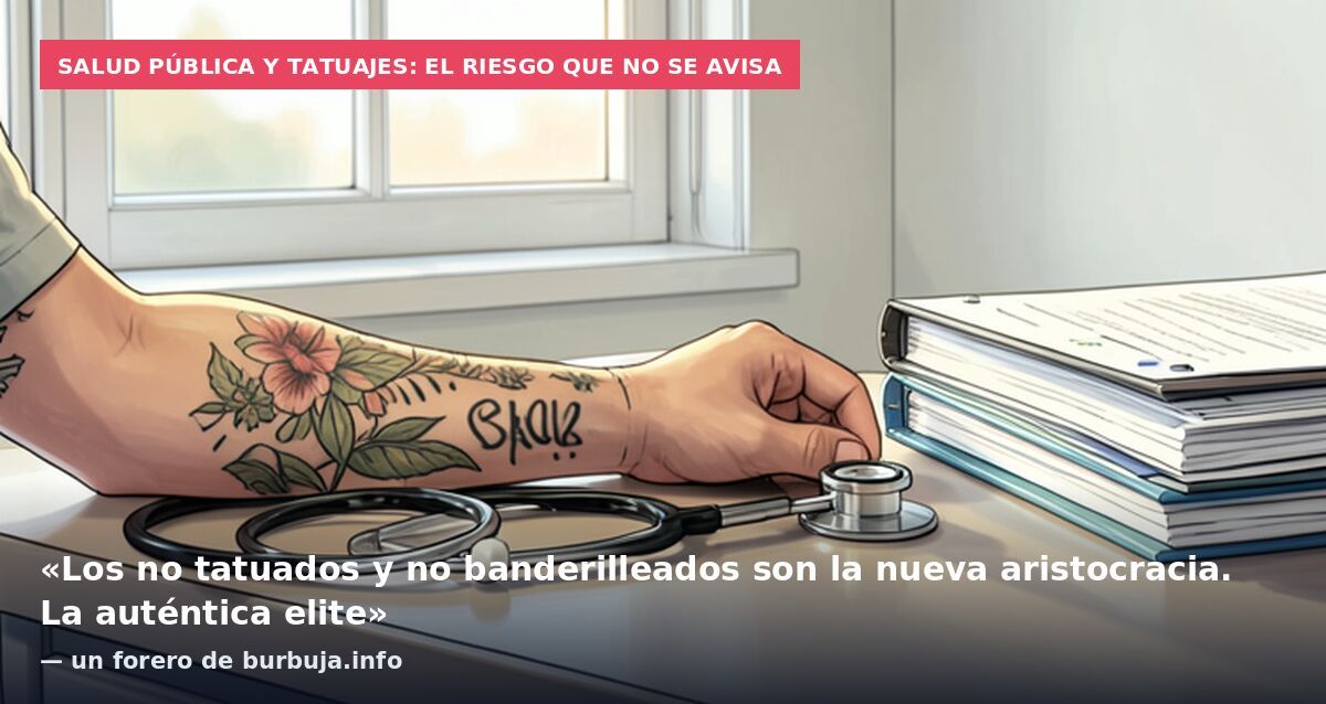 Salud pública y tatuajes: el riesgo que no se avisa: «Los no tatuados y no banderilleados son la nueva aristocracia. La auténtica elite» — un forero de burbuja.info