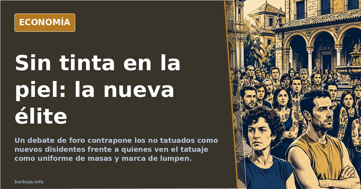 «Los no tatuados seremos la especie vencedora», dice un forero