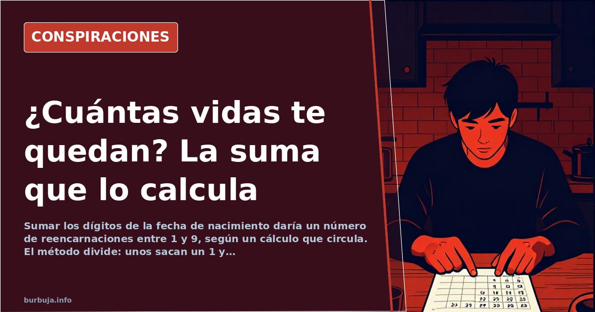 Reencarnaciones: la suma de la fecha de nacimiento que divide al foro