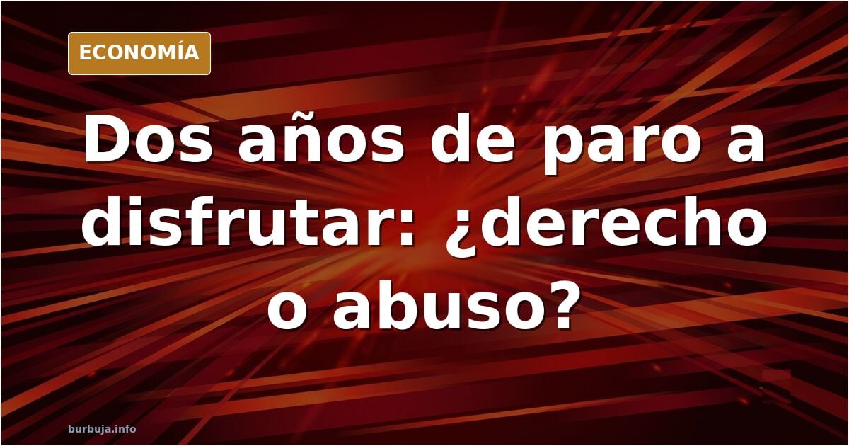 Ilustración editorial de una persona descansando mientras otras trabajan, símbolo del debate sobre el paro como periodo sabát