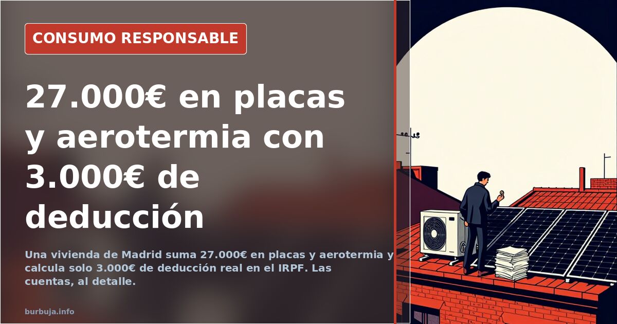 Solar and heat pumps: €27k cost, €3k tax deduction