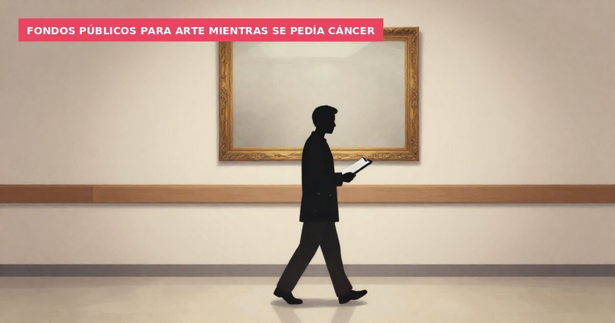 Fondos públicos para arte mientras se pedía cáncer