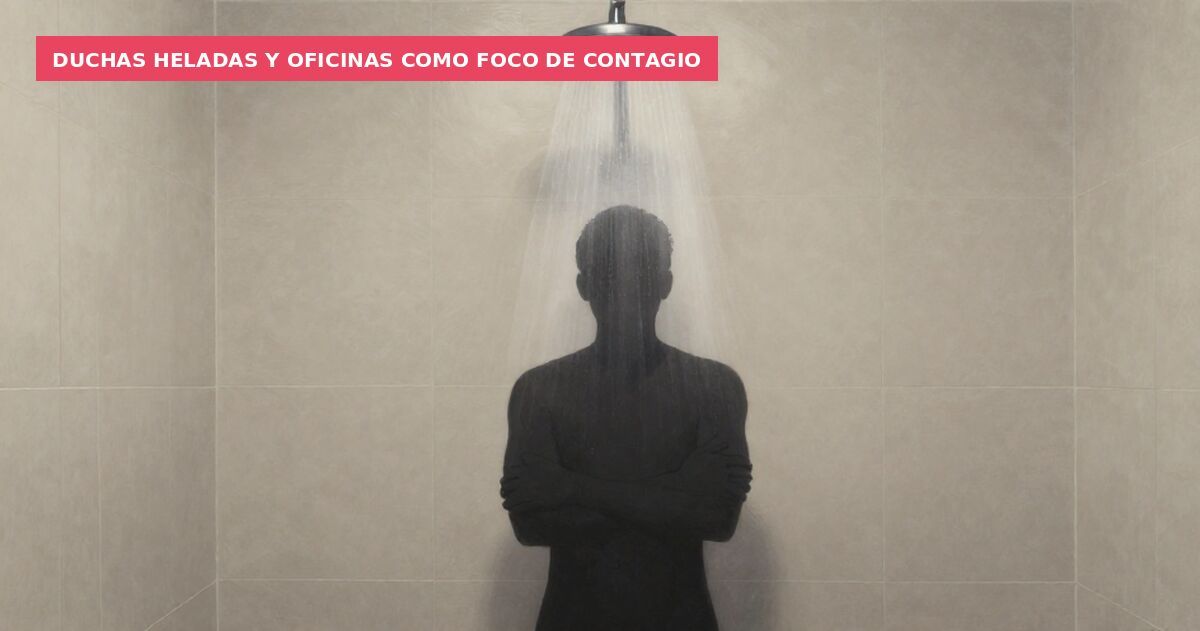 Duchas heladas y oficinas como foco de contagio
