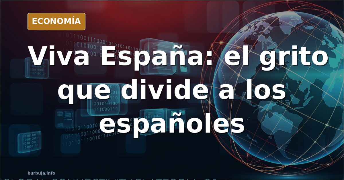 Bandera de España ondeando en un mástil con un cielo azul de fondo, símbolo del debate sobre el patriotismo español