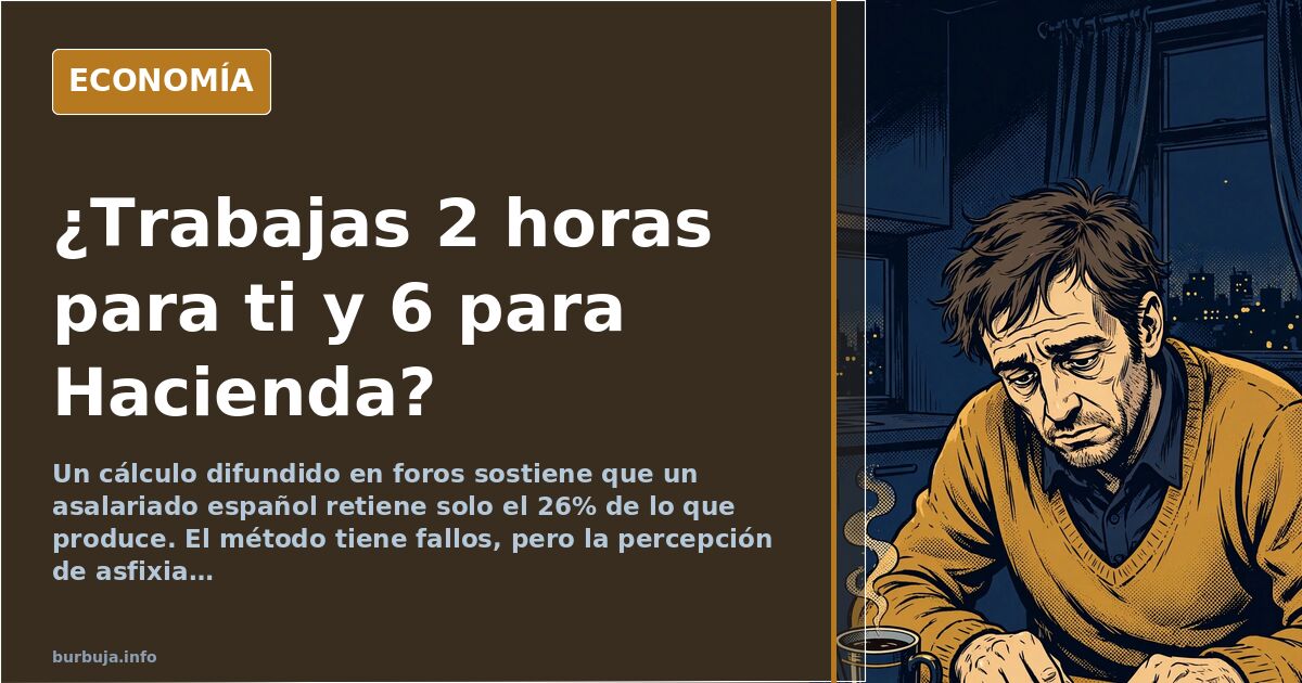 El cálculo del 74% de presión fiscal que incendia el debate
