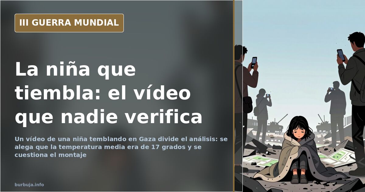 El vídeo de la niña en Gaza que el debate pone en duda