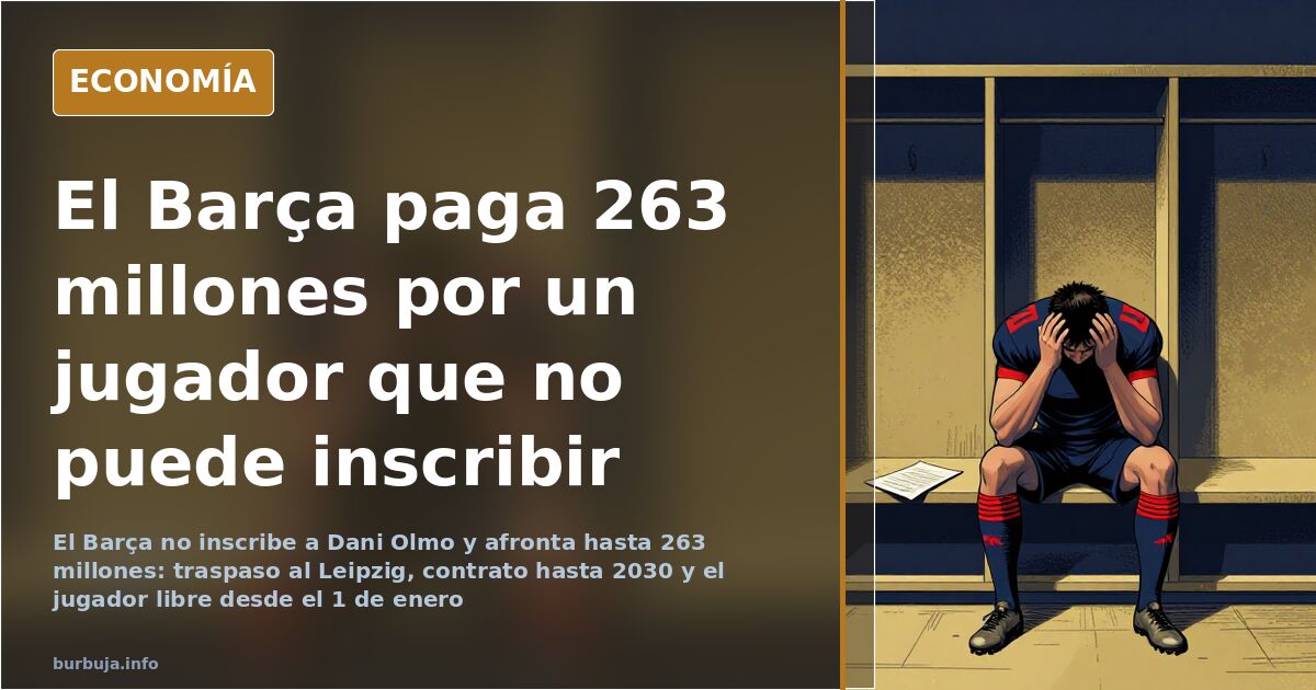 El Barça, al borde de la ruina: 263 millones por Olmo sin jugar