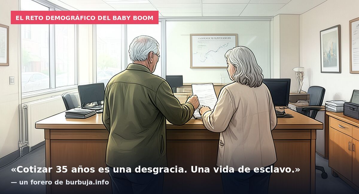 El reto demográfico del baby boom: «Cotizar 35 años es una desgracia. Una vida de esclavo.» — un forero de burbuja.info