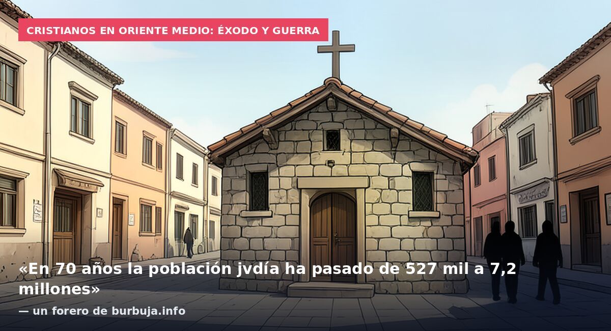 Cristianos en Oriente Medio: éxodo y guerra: «En 70 años la población jvdía ha pasado de 527 mil a 7,2 millones» — un forero de burbuja.info