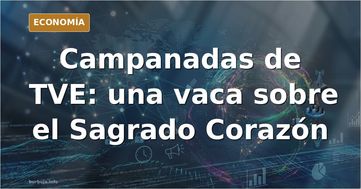 TVE emite una estampa del Sagrado Corazón con una vaca en las campanadas