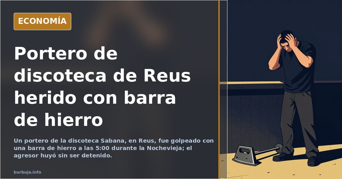 Un grupo de jóvenes jovenes abren la cabeza a un portero de discoteca con una barra de hierro por no dejarles entrar en una discoteca de reus
