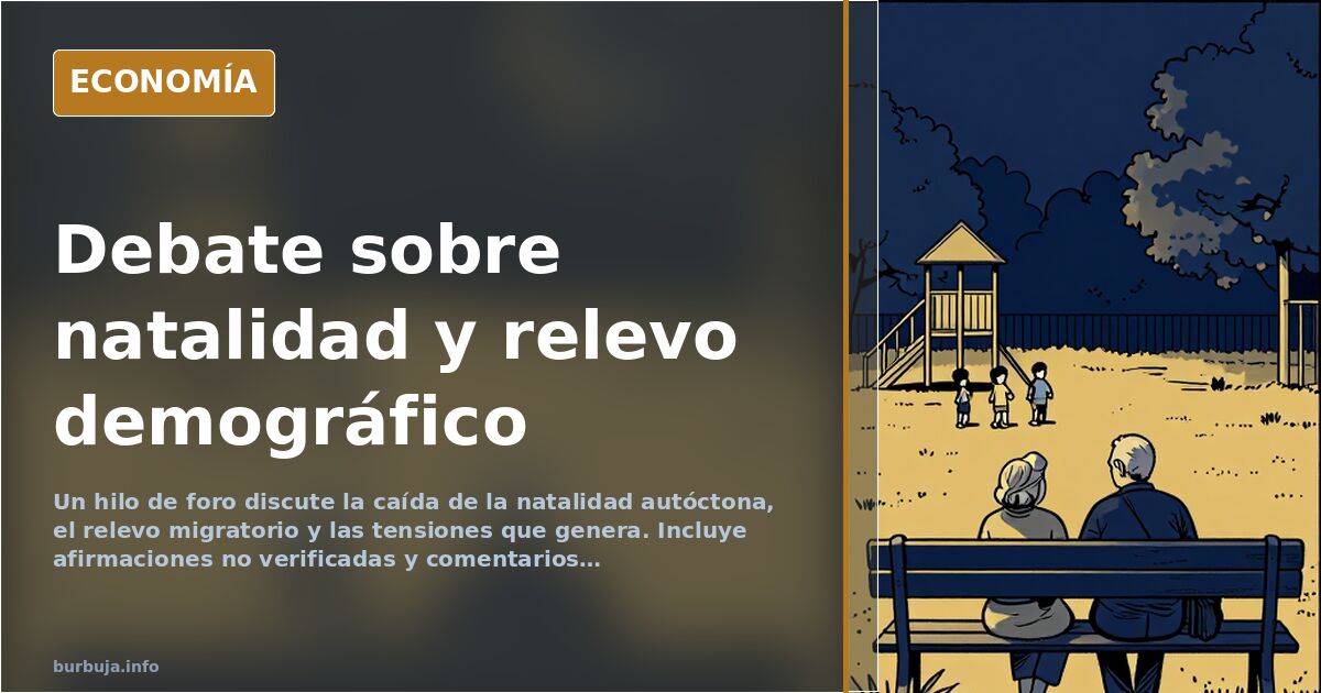 Debate en foro sobre natalidad y relevo demográfico