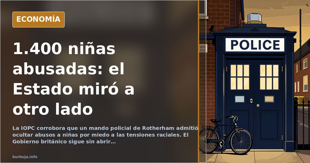 Ilustración editorial en azul marino y dorado de un expediente policial sellado sobre una mesa vacía, símbolo del encubrimien
