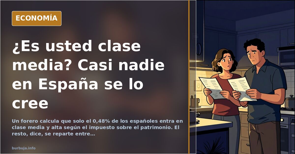 La clase media española, a debate en un foro: casi nadie se la cree