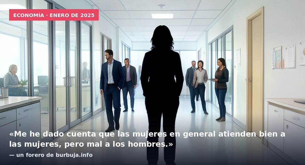 Economía · enero de 2025: «Me he dado cuenta que las mujeres en general atienden bien a las mujeres, pero mal a los hombres.» — un forero de burbuja.info
