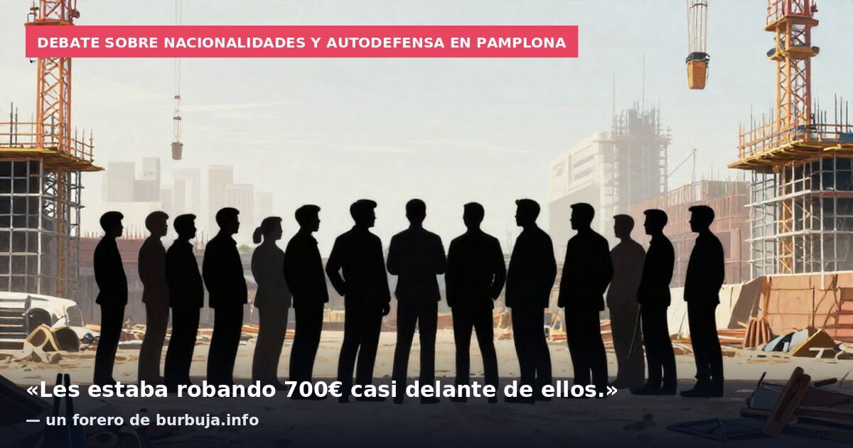 Debate sobre nacionalidades y autodefensa en Pamplona: «Les estaba robando 700€ casi delante de ellos.» — un forero de burbuja.info