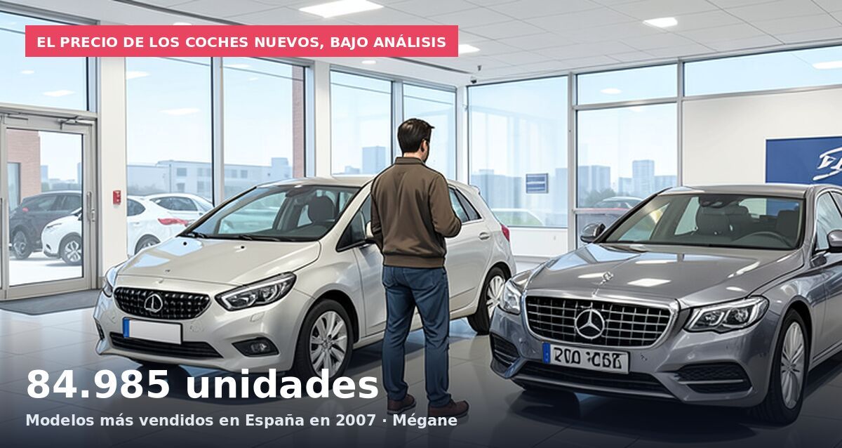 El precio de los coches nuevos, bajo análisis: 84.985 unidades Modelos más vendidos en España en 2007 · Mégane