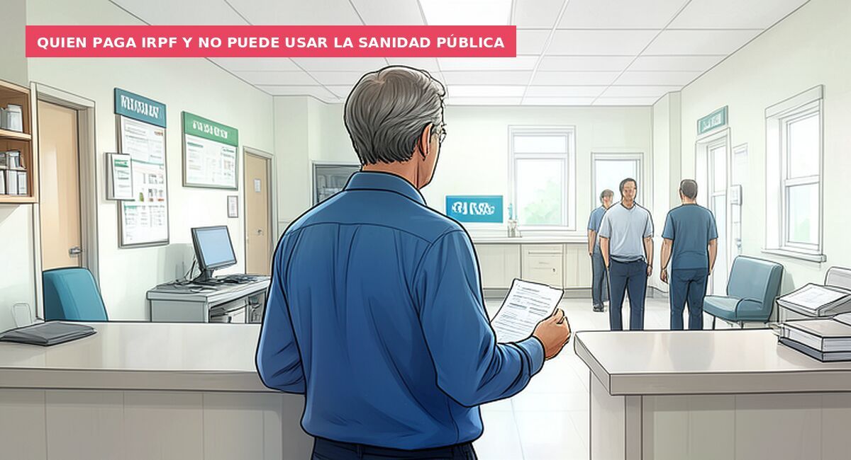 Quien paga IRPF y no puede usar la sanidad pública