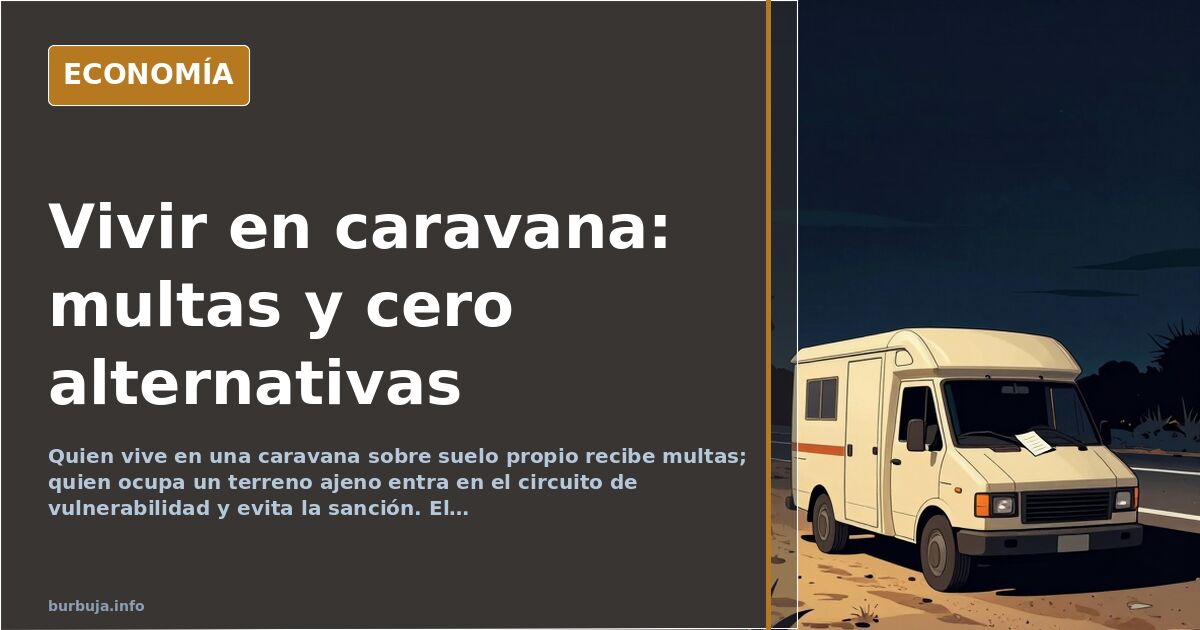 Multas a quien vive en caravana: el sesgo del control municipal