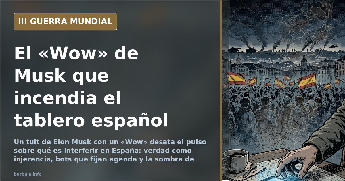 Musk entra en el tablero español y el «Wow» desata el choque
