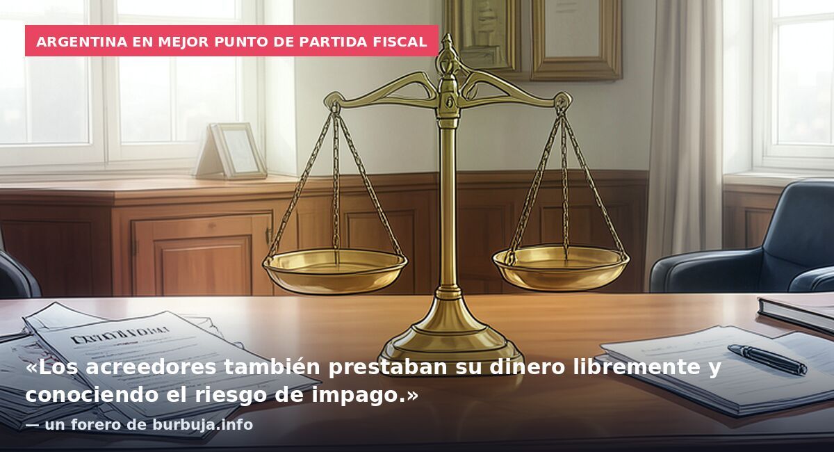 Argentina en mejor punto de partida fiscal: «Los acreedores también prestaban su dinero libremente y conociendo el riesgo de impago.» — un forero de burbuja.info