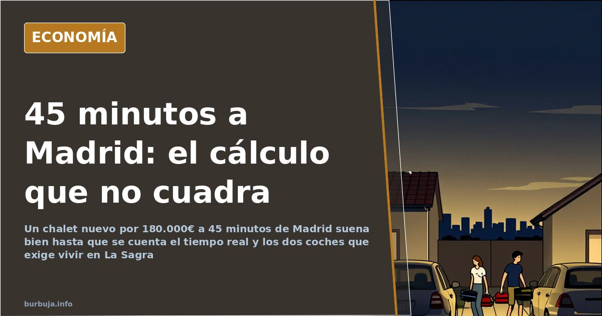 Vista aérea de una urbanización de adosados nuevos en la comarca de La Sagra, Toledo, con la autopista hacia Madrid al fondo