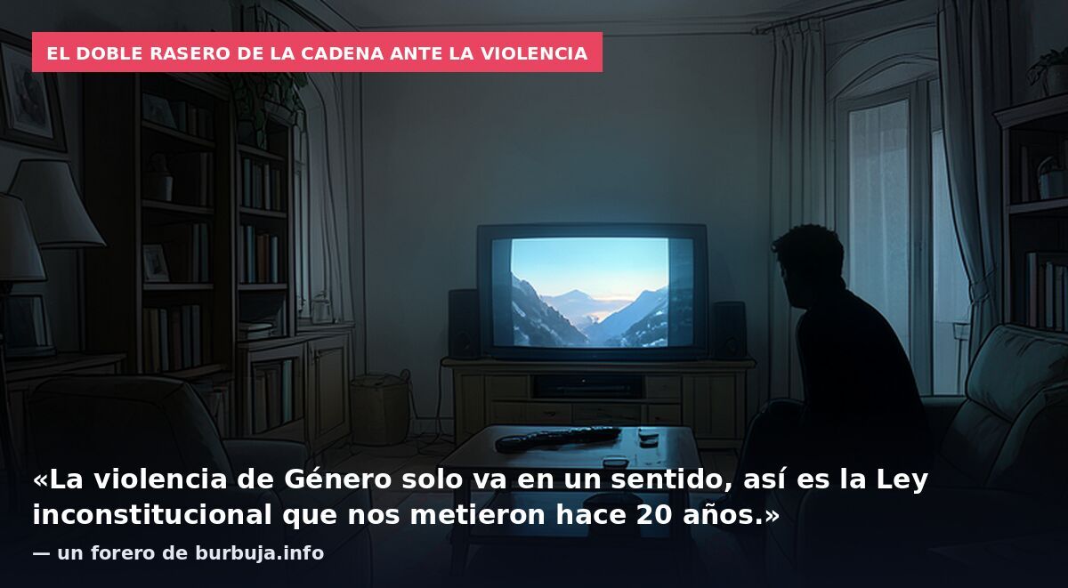 El doble rasero de la cadena ante la violencia: «La violencia de Género solo va en un sentido, así es la Ley inconstitucional que nos metieron hace 20 años.» — un forero de burbuja.info