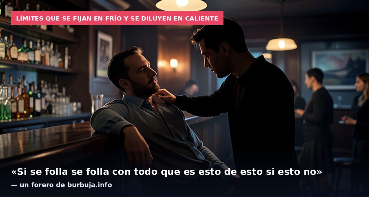 Límites que se fijan en frío y se diluyen en caliente: «Si se folla se folla con todo que es esto de esto si esto no» — un forero de burbuja.info