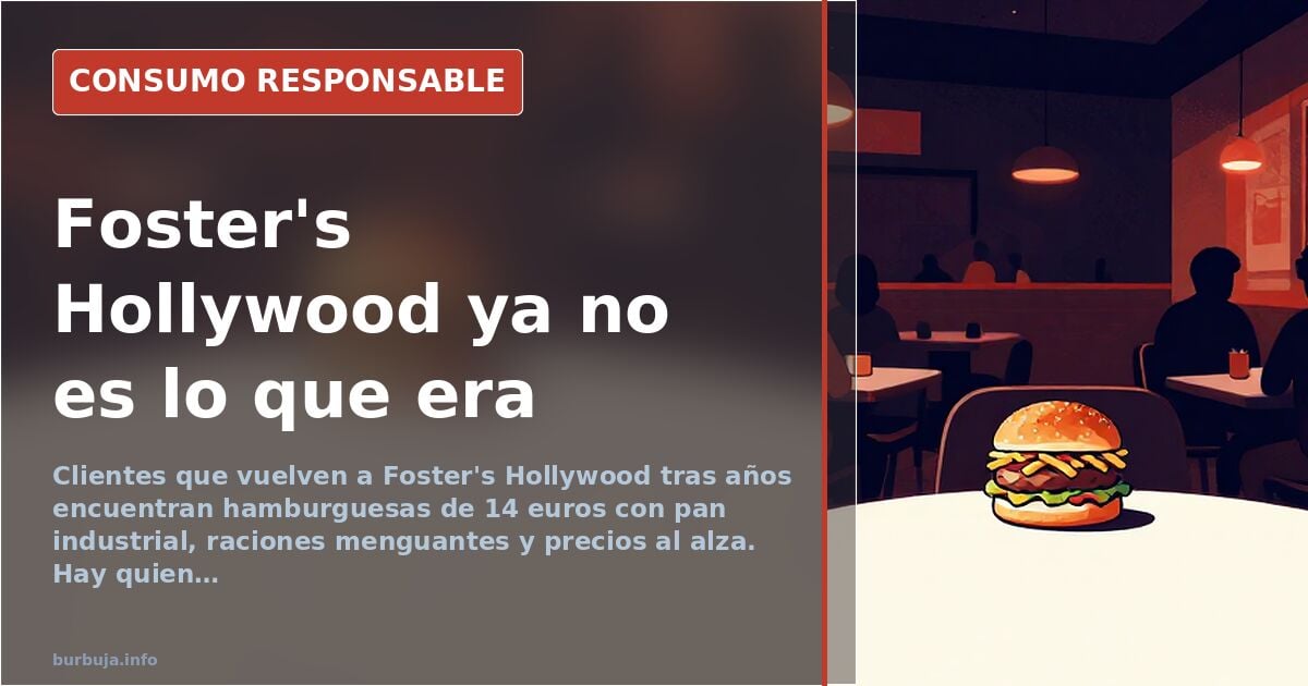 Foster's Hollywood in Spain: Shrinking Portions, Rising Prices