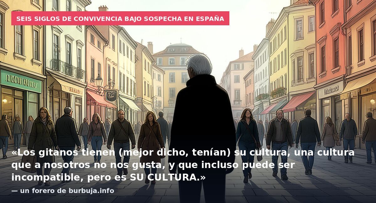 Seis siglos de convivencia bajo sospecha en España: «Los gitanos tienen (mejor dicho, tenían) su cultura, una cultura que a nosotros no nos gusta, y que incluso puede ser incompatible, pero es SU CULTURA.» — un forero de burbuja.info