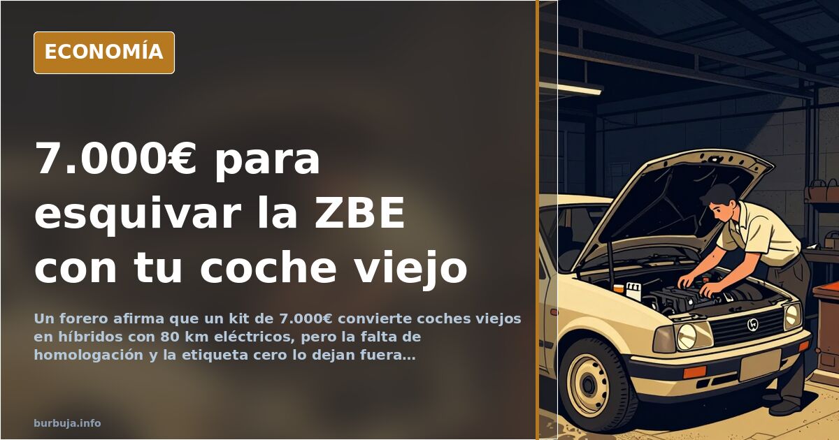 El kit de 7.000 euros que convierte un coche viejo en híbrido